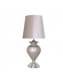 Large Champagne Bauble Lamp With 19inch Velvet Shade