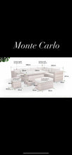 Load image into Gallery viewer, Monte Carlo Rattan Wide Corner Sofa With Rising Dining Table Set In Beige