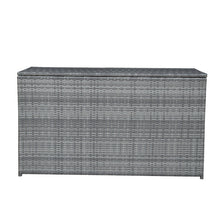 Load image into Gallery viewer, Wicker 154 Gallon Patio Storage Chest, Grey