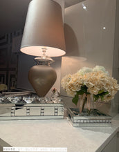 Load image into Gallery viewer, Silver Mirror Crystal 5 Piece Candle Holder