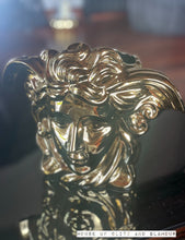 Load image into Gallery viewer, Medium Gold Medusa Vase
