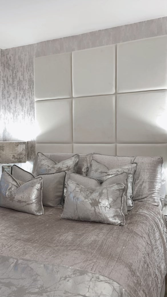 Paris Reversible Cushion in Silver / Pewter