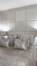 Load image into Gallery viewer, Paris Reversible Cushion in Silver / Pewter