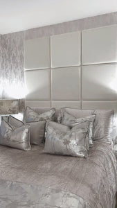 Paris Reversible Cushion in Silver / Pewter