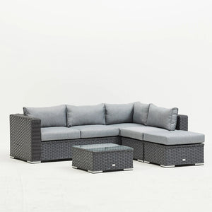 SAINT LUCIA CORNER SOFA SET (GREY)