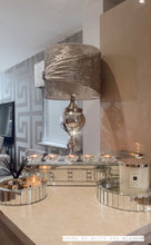 Load image into Gallery viewer, Silver Mirror Crystal 5 Piece Candle Holder