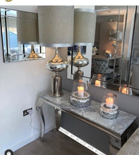 Load image into Gallery viewer, Large Silver Dimple Candle Holder