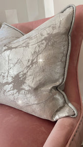 Paris Reversible Cushion in Silver / Pewter