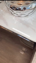 Load image into Gallery viewer, Louis White Marble &amp; Stainless Steel Console Table 120cm x 40cm x 75cm