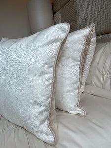 Rome Cushion in Ivory