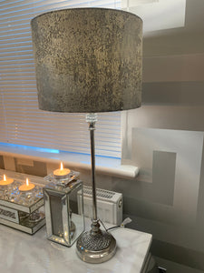 Table Lamp With Grey Marble Shade