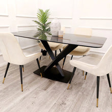 Load image into Gallery viewer, Elysium 1.6 Black Dining Table with Black Sintered Stone
