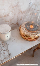 Load image into Gallery viewer, Louis Cream Console Table With Gold Legs And Sintered Pandora Top 140cm x 40cm x 75cm