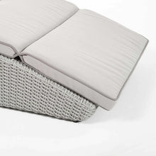 Load image into Gallery viewer, Kensington Set of 2 Sun Loungers with Side Table in Grey Rattan