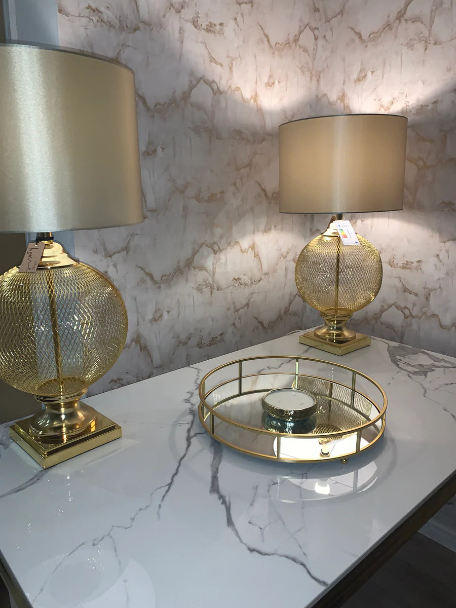 Wire base on sale table lamp