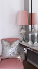 Load image into Gallery viewer, Paris Reversible Cushion in Silver / Pewter
