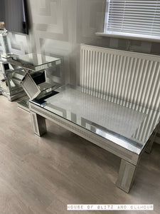 Glitz And Glamour Silver Mirror Coffee Table 110cm x 60cm