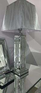 Glitz And Glamour Silver Mirrored Table Lamp