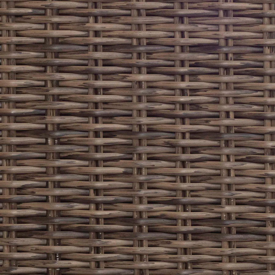 Kensington Set of 2 Sun Loungers with Side Table in Brown Rattan
