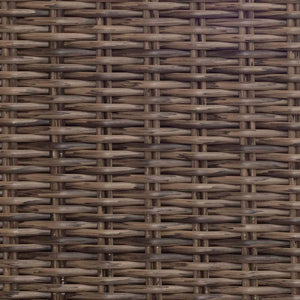 Kensington Set of 2 Sun Loungers with Side Table in Brown Rattan