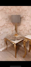 Load image into Gallery viewer, 83cm Gold Table Lamp With Grey Shade