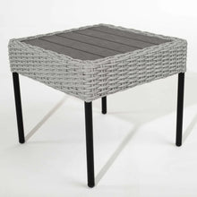 Load image into Gallery viewer, Kensington Set of 2 Sun Loungers with Side Table in Grey Rattan