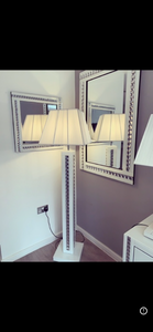 Classic Triple Bar Mirror White 60x60