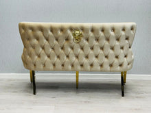 Load image into Gallery viewer, Giselle Cream &amp; Gold Luxury Bench