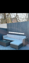 Load image into Gallery viewer, Atlanta Contemporary 4 Seater Rattan Corner Sofa with Large Footstool &amp; Coffee Table