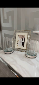 2 x Desktop Silver Photo Frame