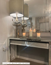 Load image into Gallery viewer, Glitz And Glamour 2 Drawer Silver Mirror Console Table