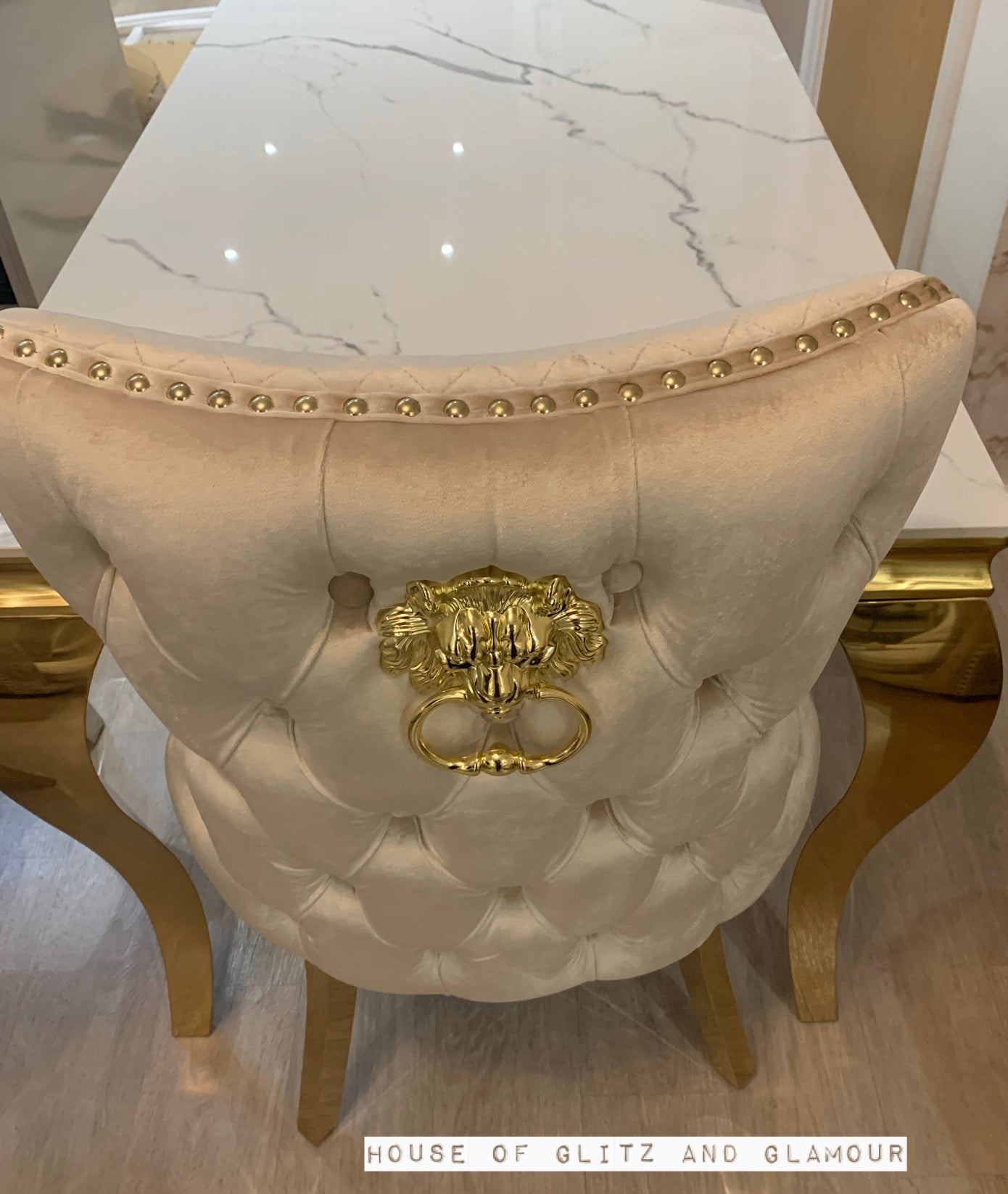 Cream knocker sales dining chairs