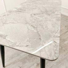 Load image into Gallery viewer, Trojan 1.4 Black Dining Table with Sintered Stone Top