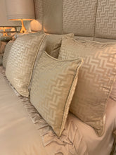 Load image into Gallery viewer, FF Cushion in Beige and White (Reversible)
