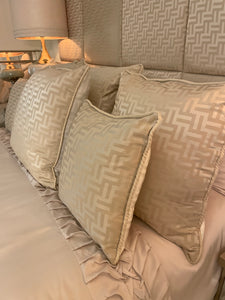 FF Cushion in Beige and White (Reversible)
