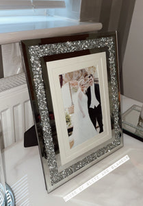 2 x Desktop Silver Photo Frame