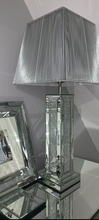 Load image into Gallery viewer, Glitz And Glamour Silver Mirrored Table Lamp