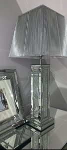 Glitz And Glamour Silver Mirrored Table Lamp