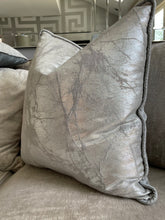 Load image into Gallery viewer, Paris Reversible Cushion in Silver / Pewter
