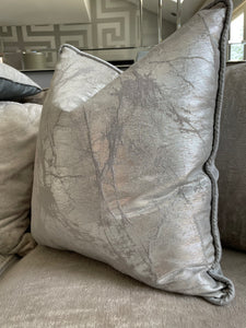 Paris Reversible Cushion in Silver / Pewter