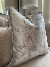 Load image into Gallery viewer, Paris Reversible Cushion in Silver / Pewter