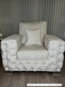 Love Sofa 3 Seater, 2 Seater & Arm Chair - Ivory