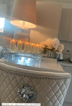 Load image into Gallery viewer, Silver Mirror Crystal 5 Piece Candle Holder