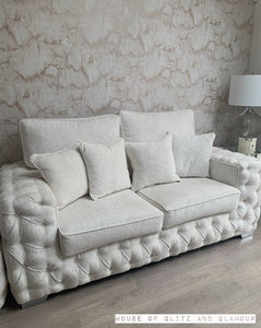 Love Sofa 3 Seater, 2 Seater & Arm Chair - Ivory