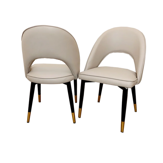 Astro Beige Leather Dining Chair
