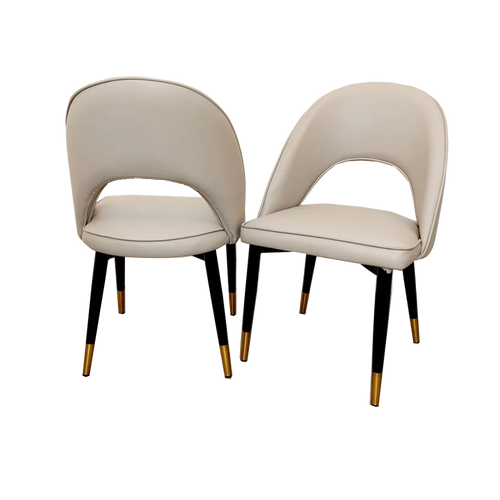 Astro Beige Leather Dining Chair