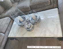 Load image into Gallery viewer, Louis White Marble &amp; Stainless Steel Coffee Table 120cm x 60cm x 42cm