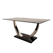 Load image into Gallery viewer, Jupiter 1.6 Chrome Dining Table with Black Sintered Stone Top