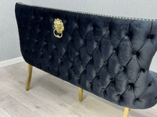 Load image into Gallery viewer, Giselle Black &amp; Gold Luxury Bench