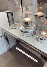 Load image into Gallery viewer, Louis White Marble &amp; Stainless Steel Console Table 120cm x 40cm x 75cm